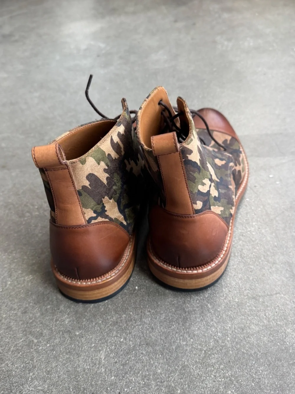 Camo Taft Jack Boots, Size 42